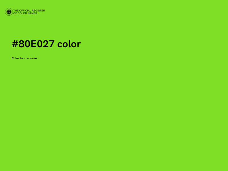 #80E027 color image