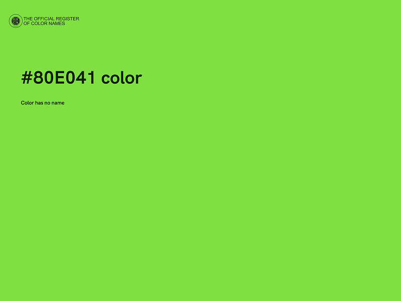 #80E041 color image