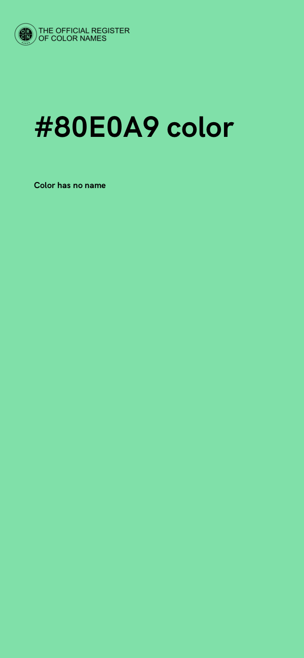 #80E0A9 color image