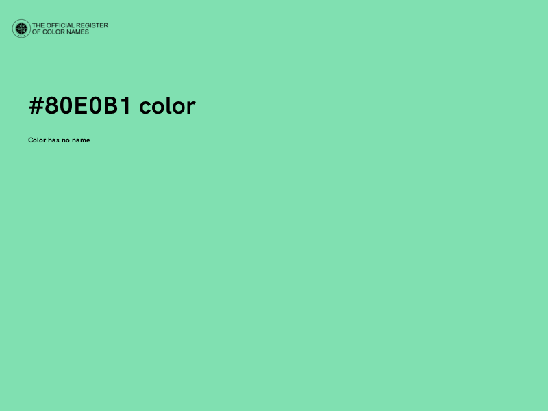 #80E0B1 color image
