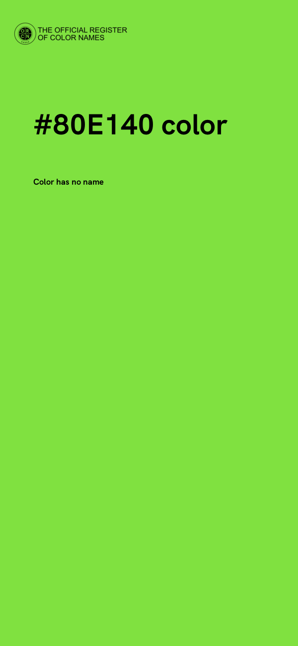 #80E140 color image