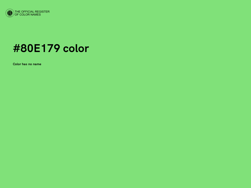 #80E179 color image