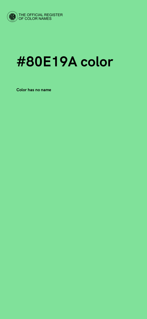 #80E19A color image