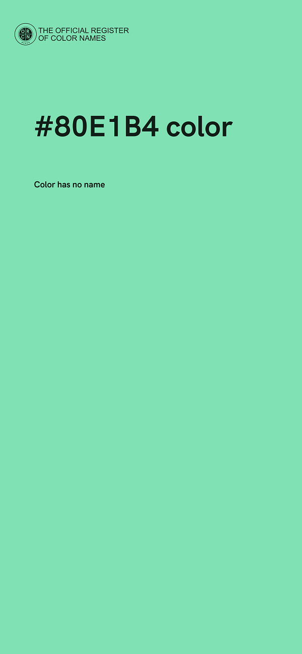 #80E1B4 color image