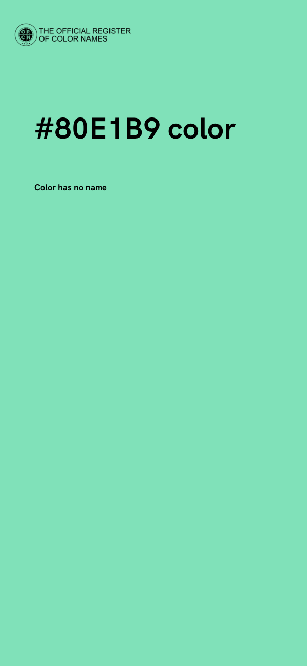 #80E1B9 color image