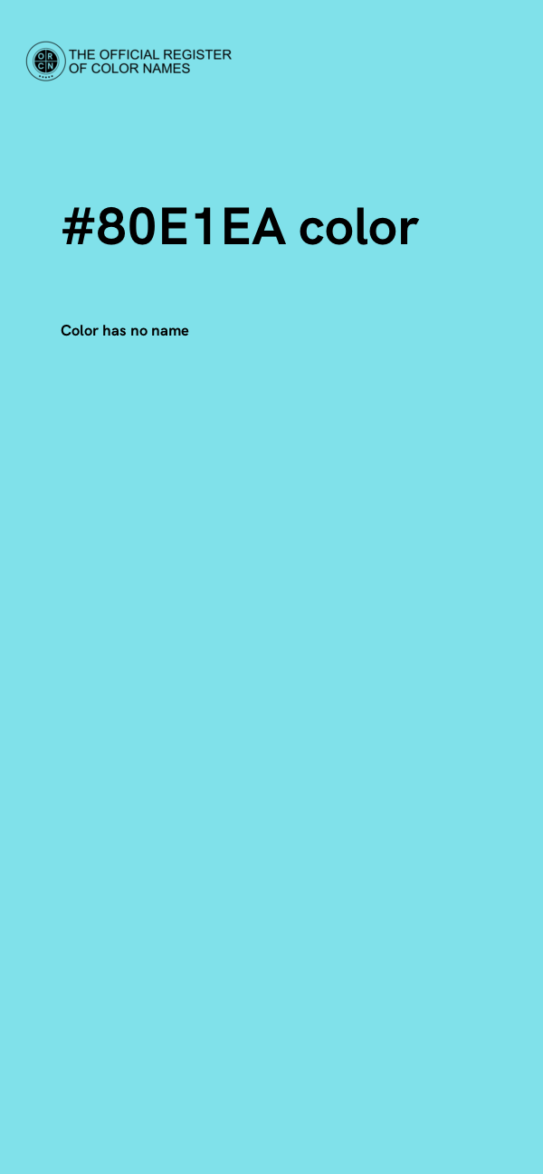 #80E1EA color image