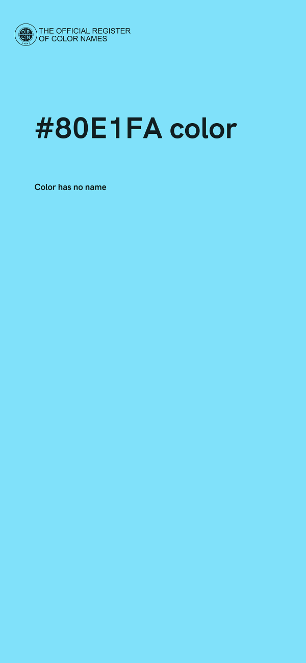 #80E1FA color image