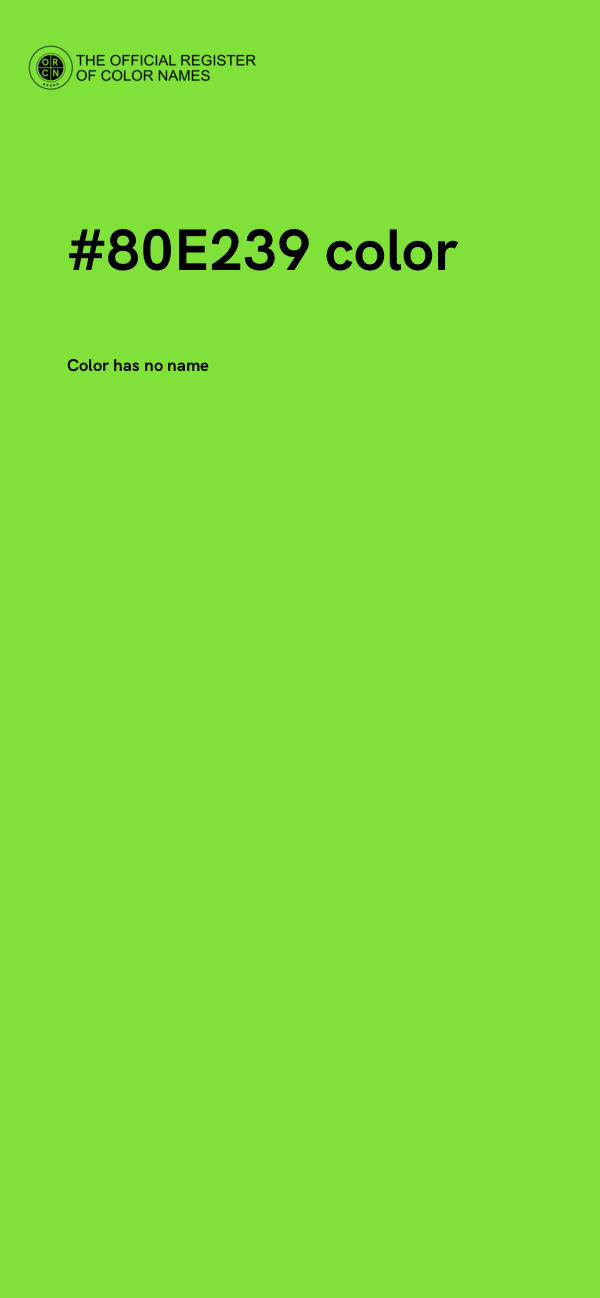 #80E239 color image