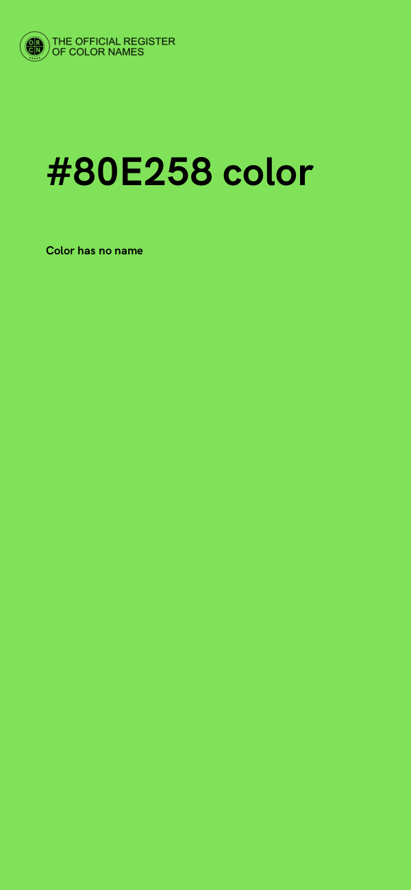 #80E258 color image