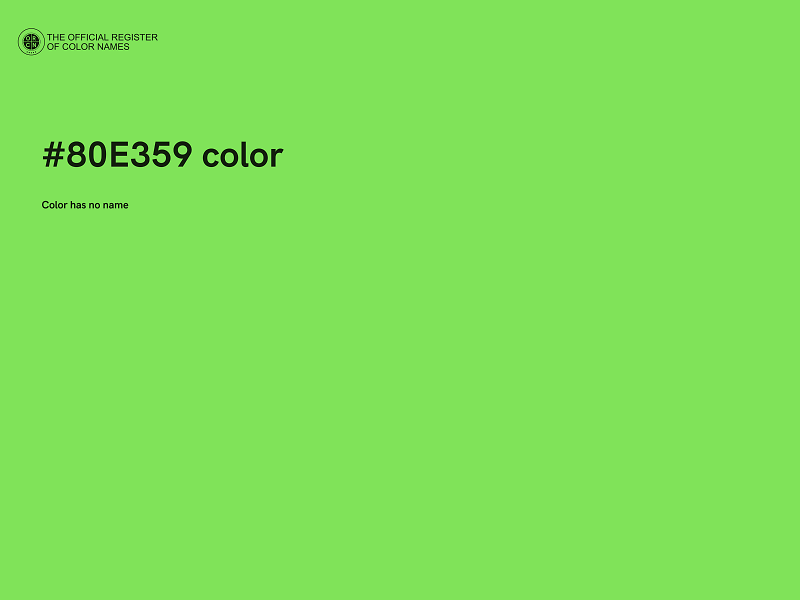 #80E359 color image