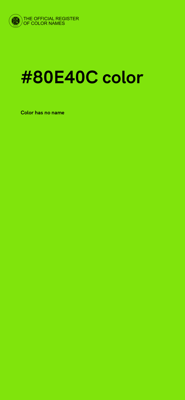 #80E40C color image
