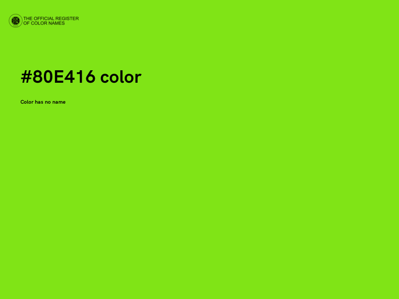 #80E416 color image