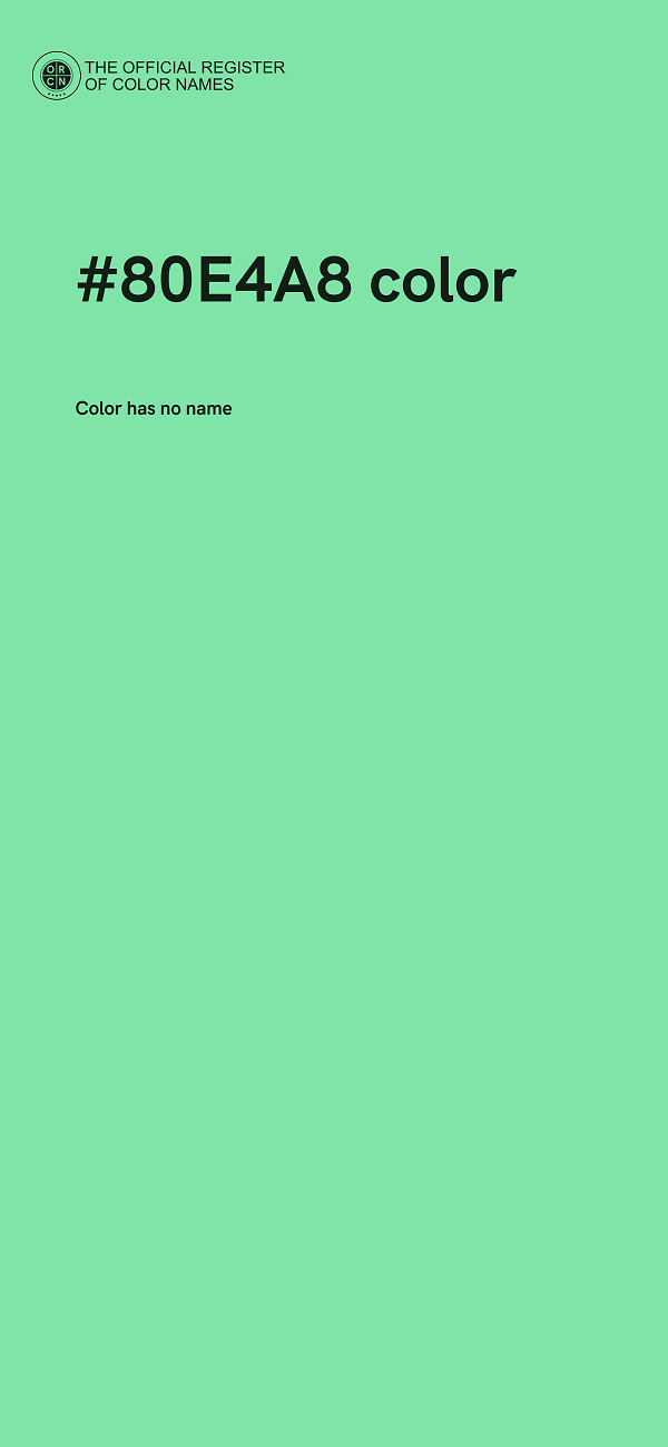 #80E4A8 color image