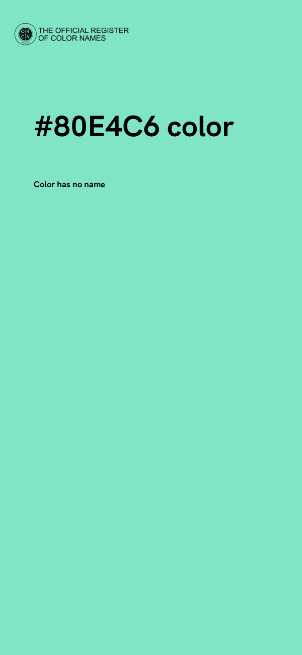 #80E4C6 color image