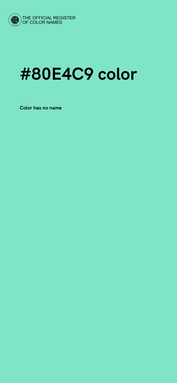 #80E4C9 color image