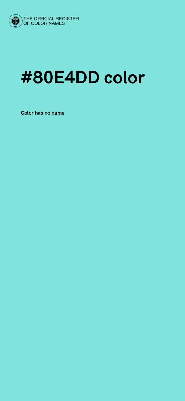 #80E4DD color image