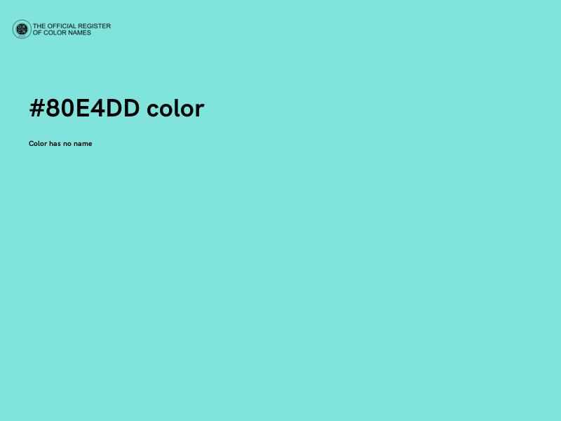 #80E4DD color image
