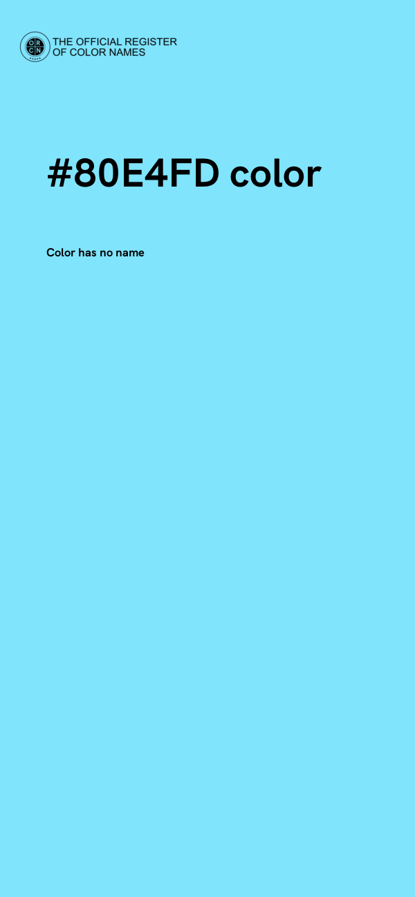 #80E4FD color image
