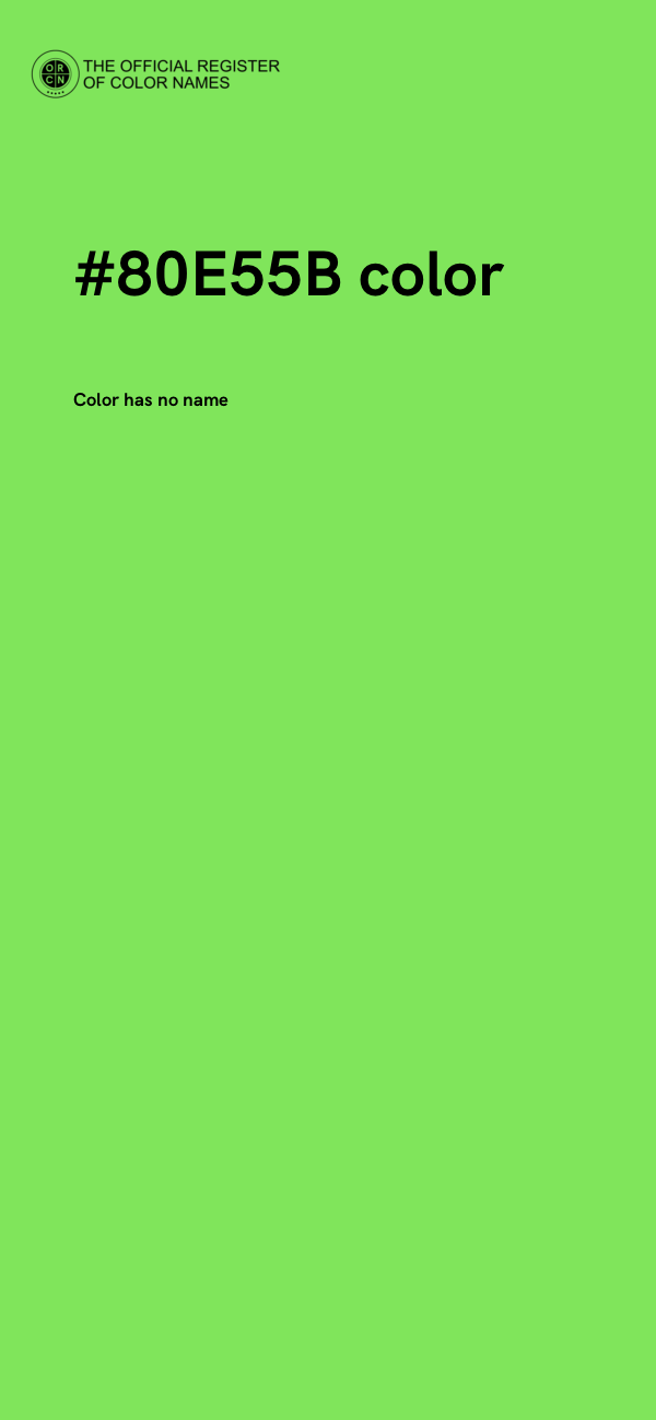 #80E55B color image