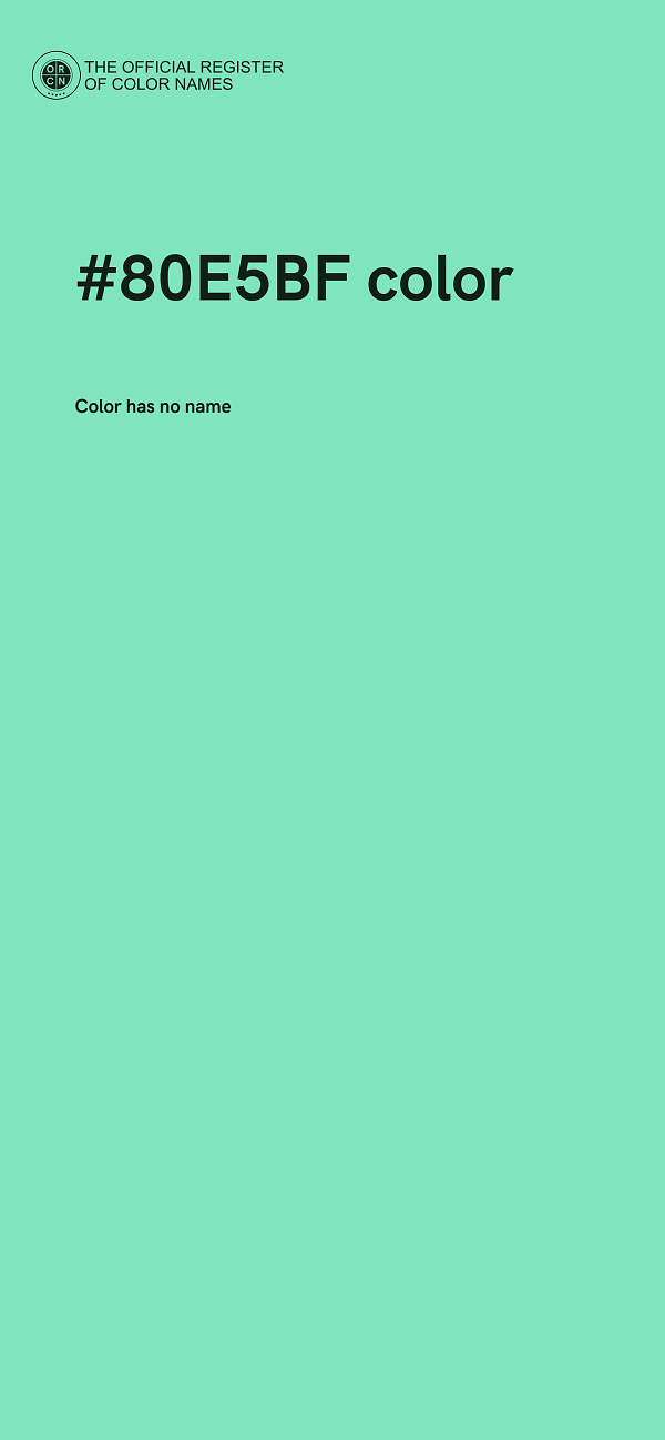 #80E5BF color image