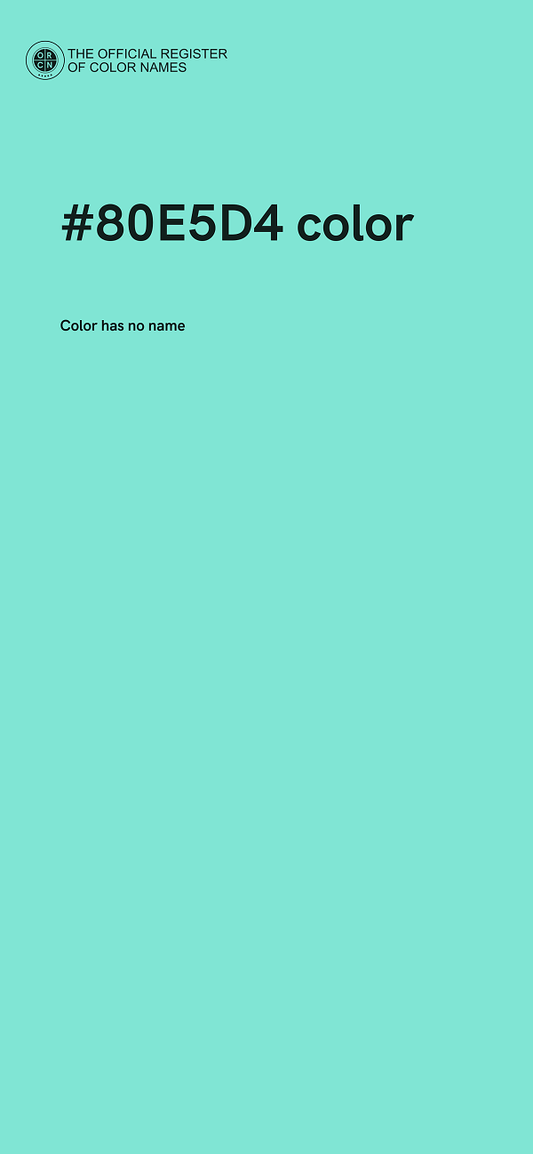 #80E5D4 color image