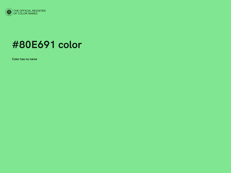 #80E691 color image