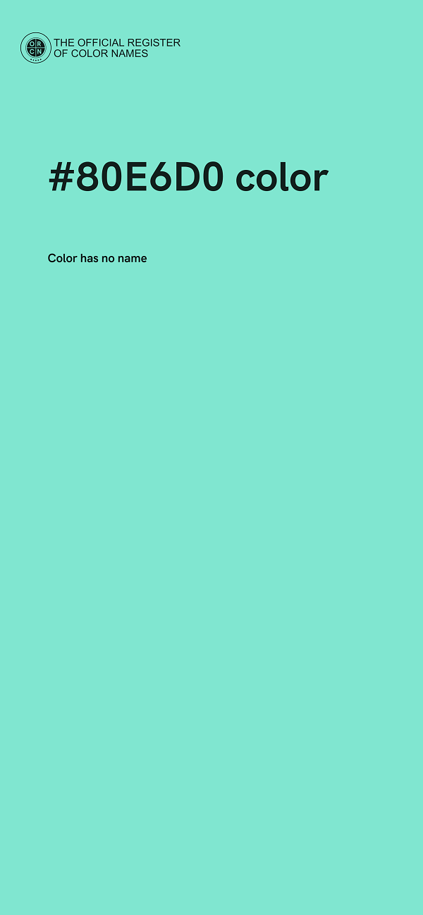 #80E6D0 color image