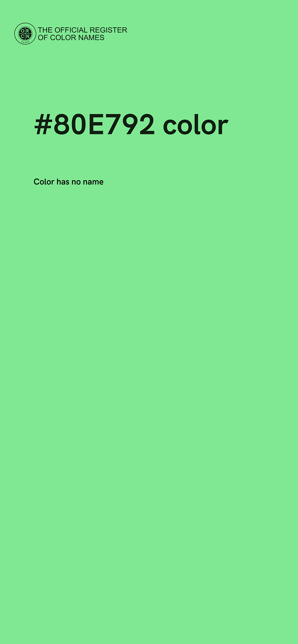 #80E792 color image