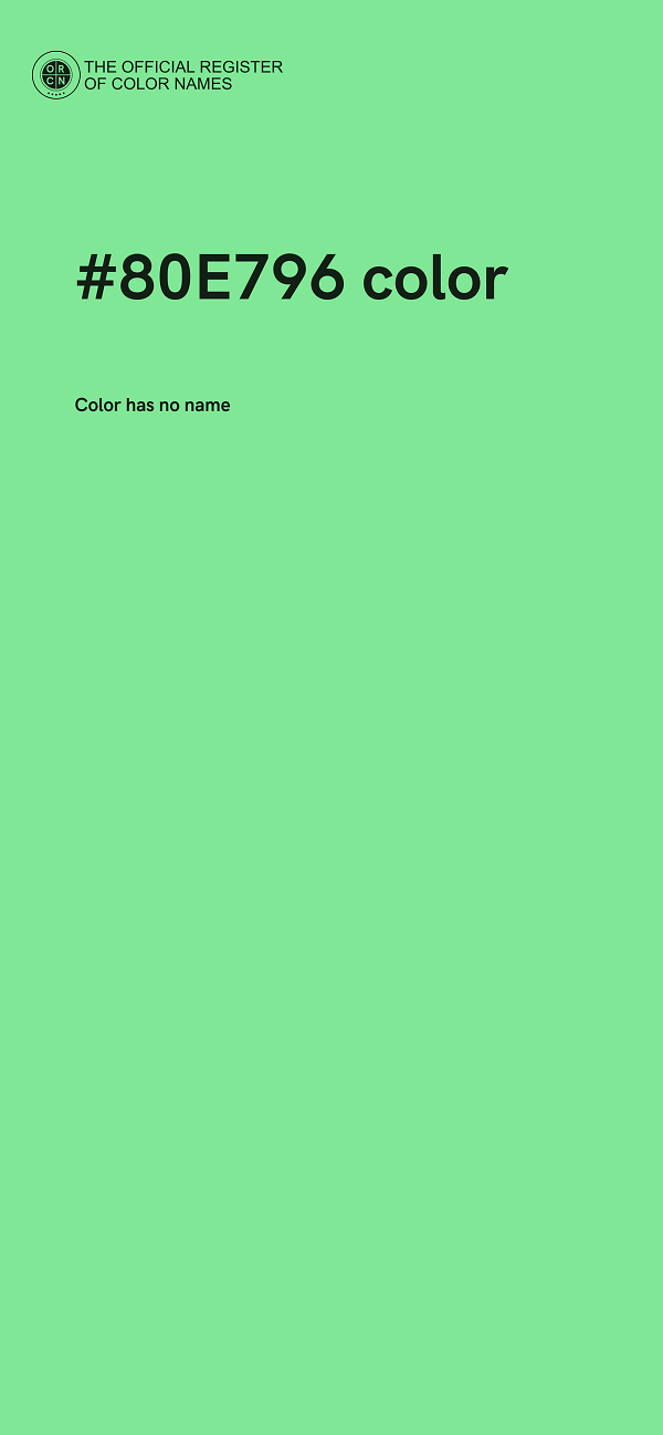 #80E796 color image