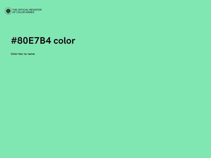 #80E7B4 color image