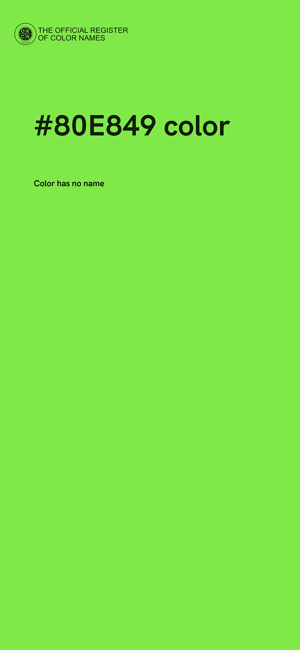 #80E849 color image