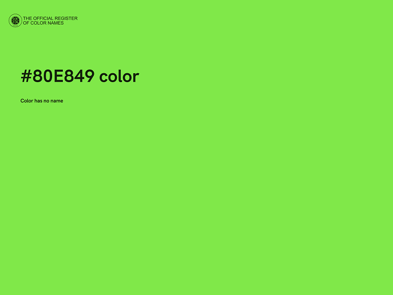 #80E849 color image