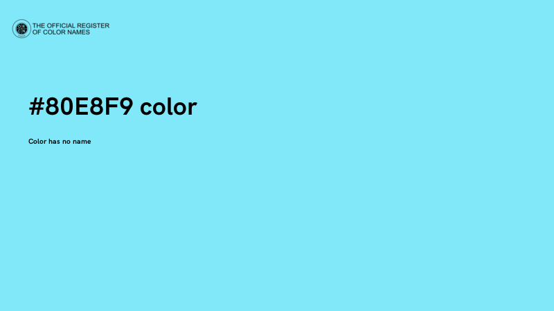 #80E8F9 color image