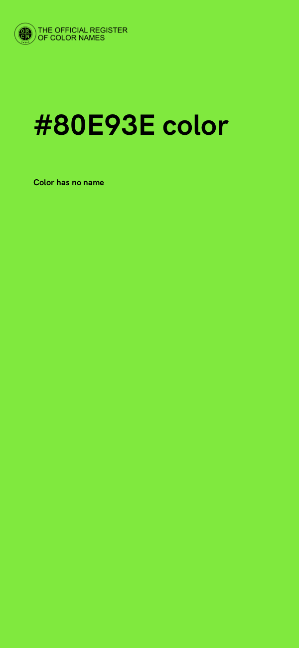 #80E93E color image