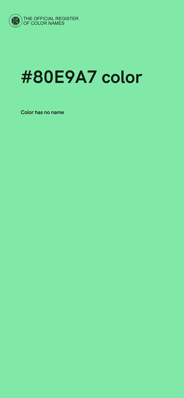 #80E9A7 color image