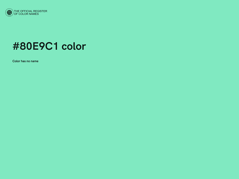 #80E9C1 color image