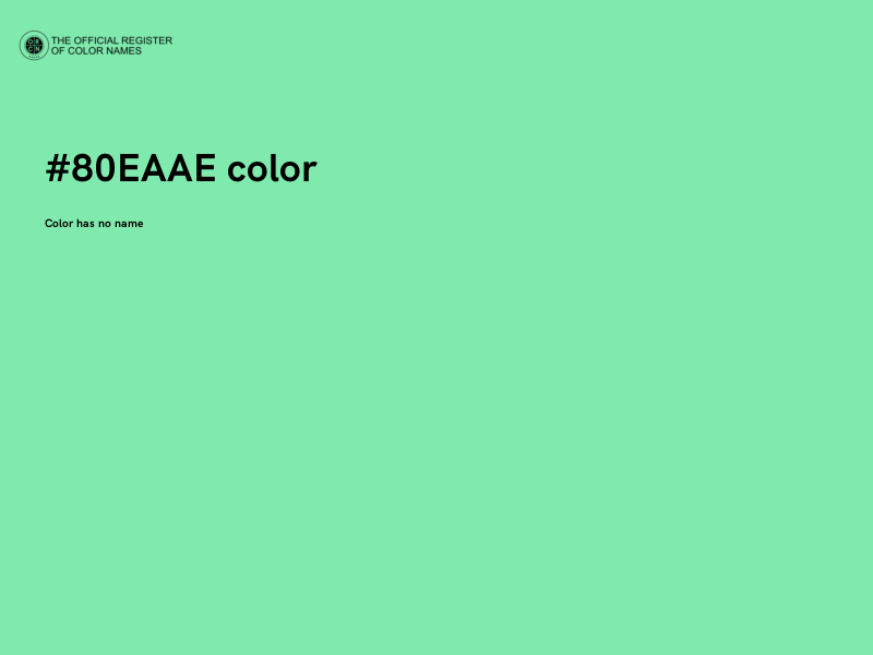 #80EAAE color image