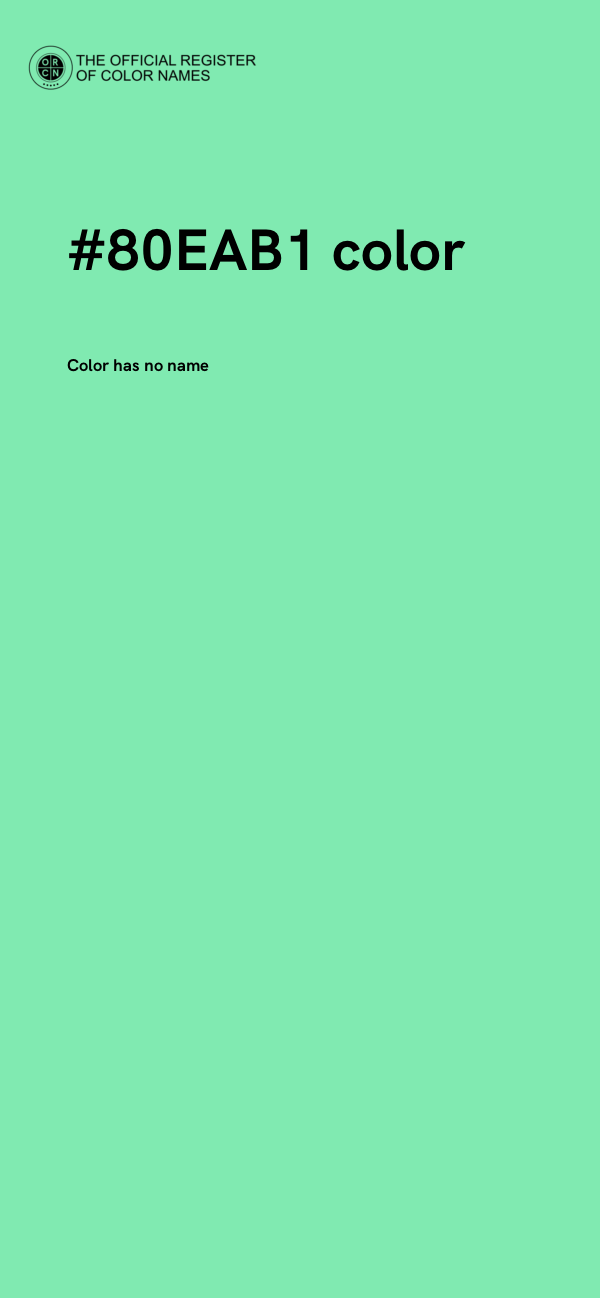 #80EAB1 color image