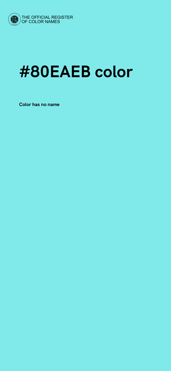 #80EAEB color image