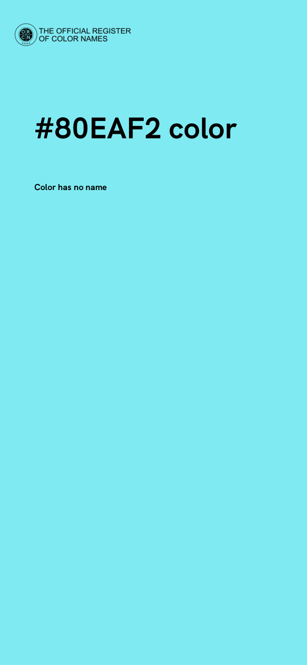#80EAF2 color image