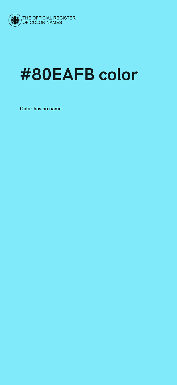#80EAFB color image