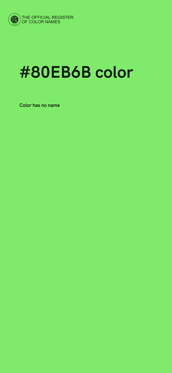 #80EB6B color image
