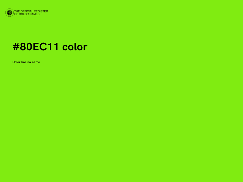 #80EC11 color image