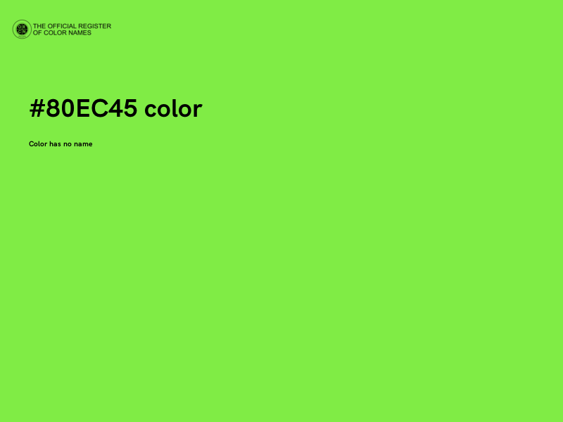 #80EC45 color image