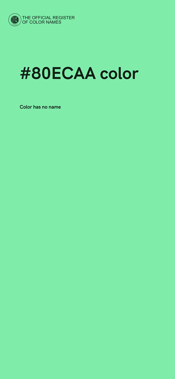 #80ECAA color image