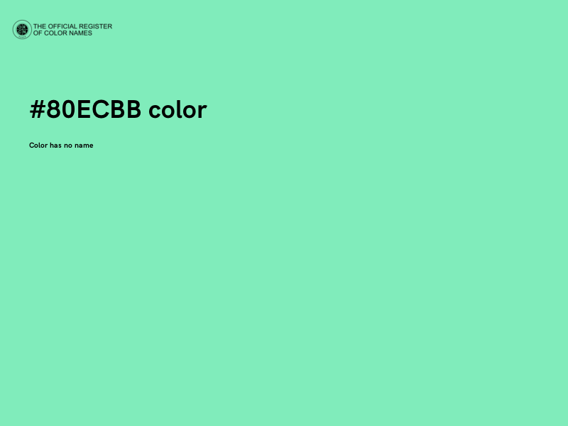 #80ECBB color image