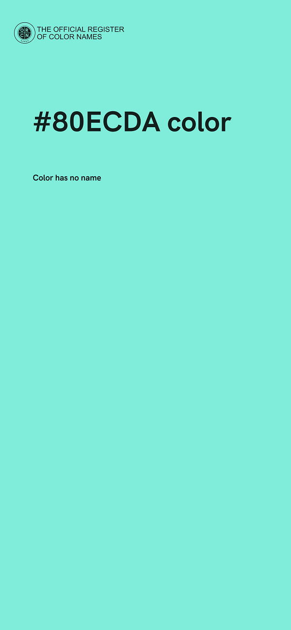 #80ECDA color image