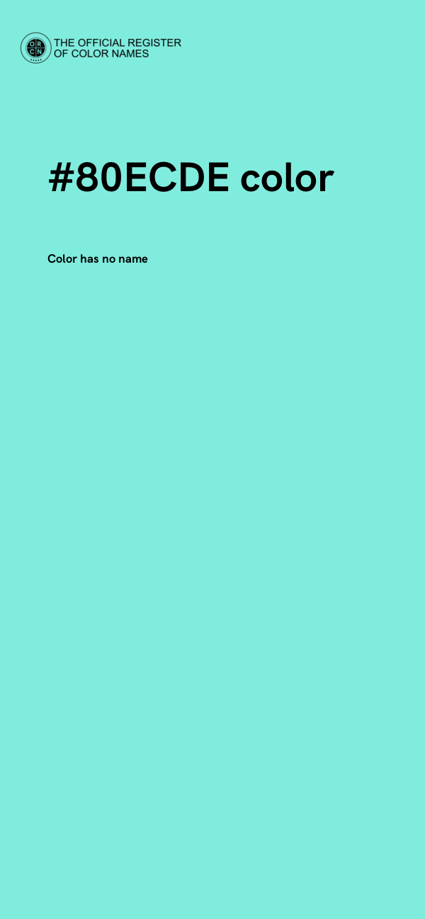 #80ECDE color image