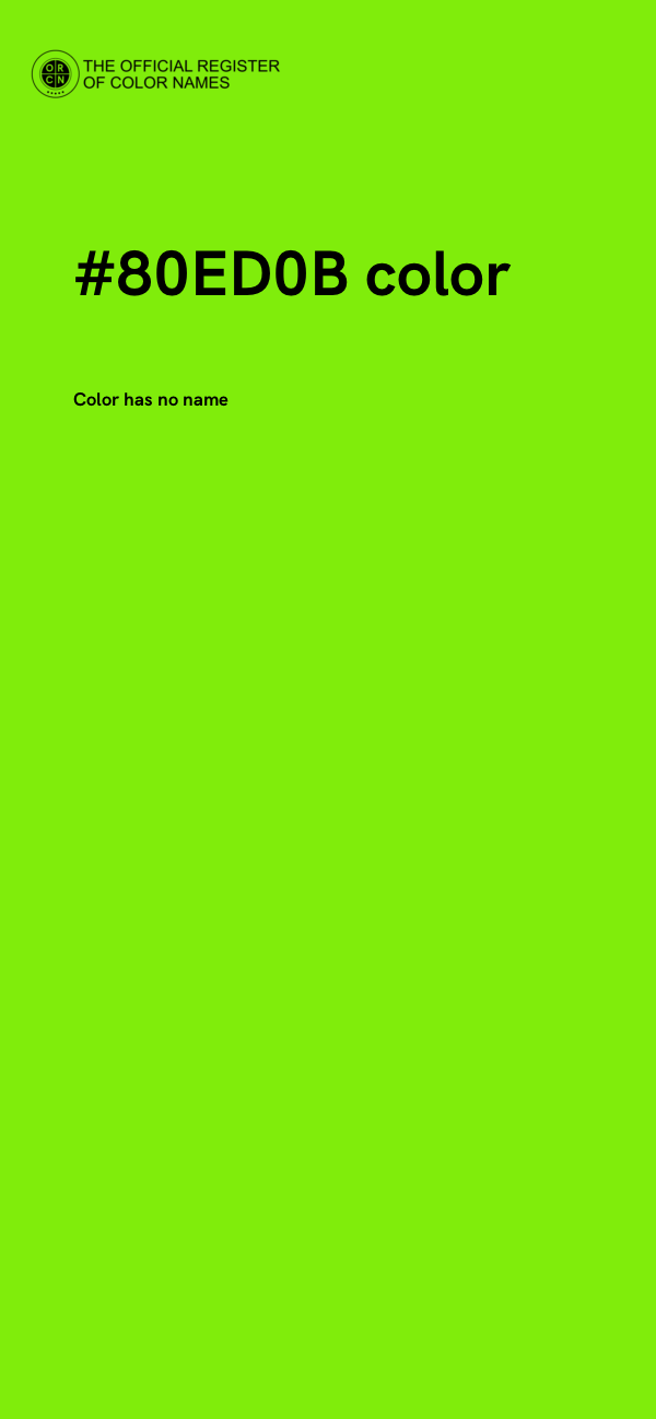 #80ED0B color image