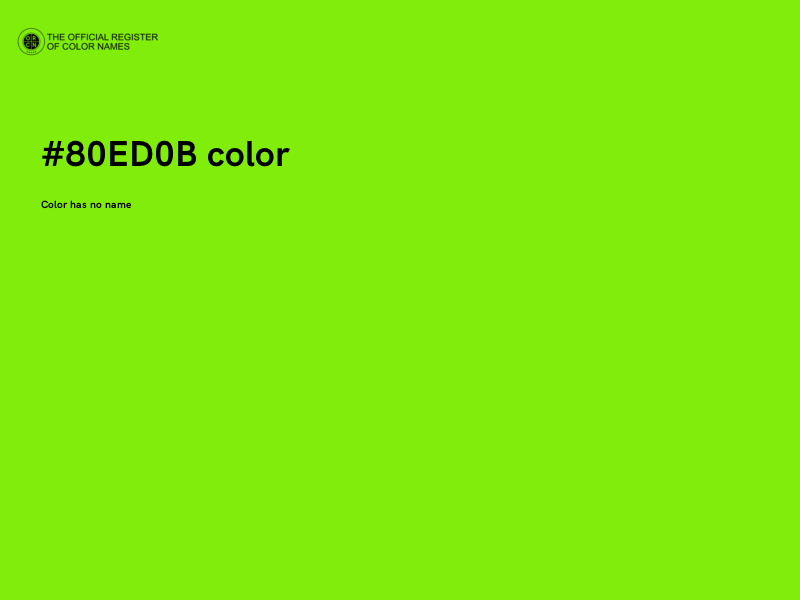 #80ED0B color image